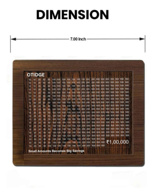 Wooden Money Saving Box | One Lakh Saving Box