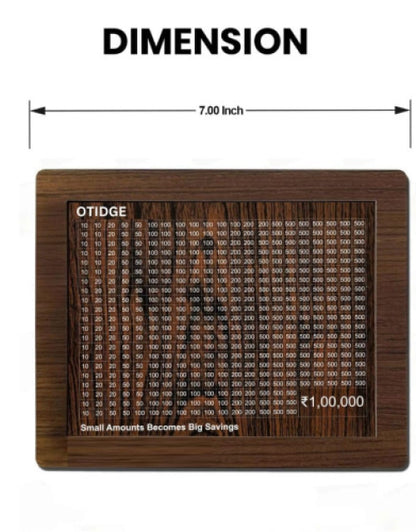 Wooden Money Saving Box | One Lakh Saving Box