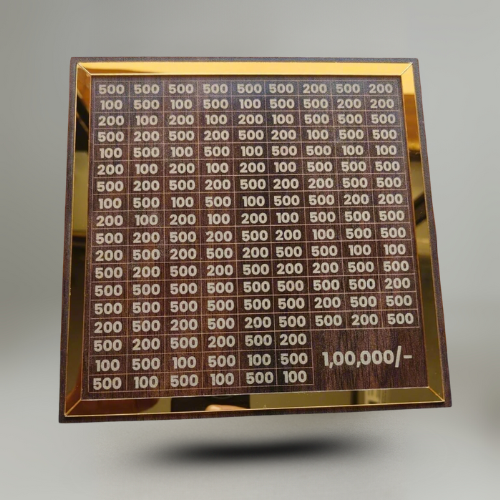 Wooden Money Saving Box | One Lakh Saving Box