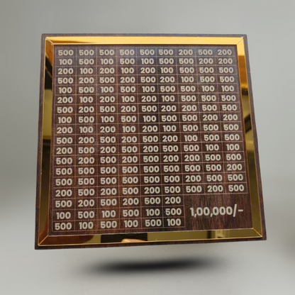 Wooden Money Saving Box | One Lakh Saving Box